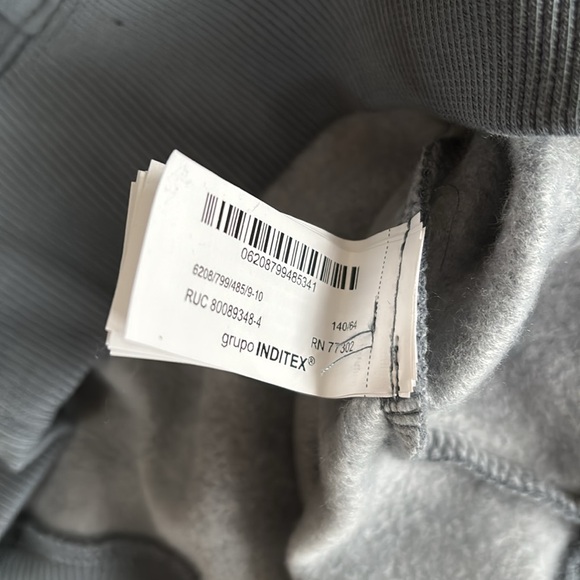 ZARA MINECRAFT MOJANG AB HOODIE SWEATSHIRT Blue Gray NWT Kids Size 9 - 10 - Picture 8 of 11